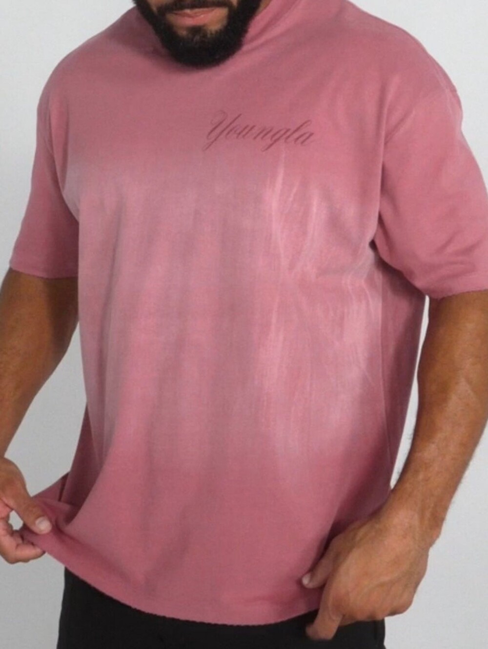 YoungLA Dusty Rose Graphic Pegasus Tee